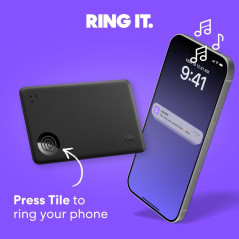 Tile by Life360 Slim - Localisateur Bluetooth pour bagages