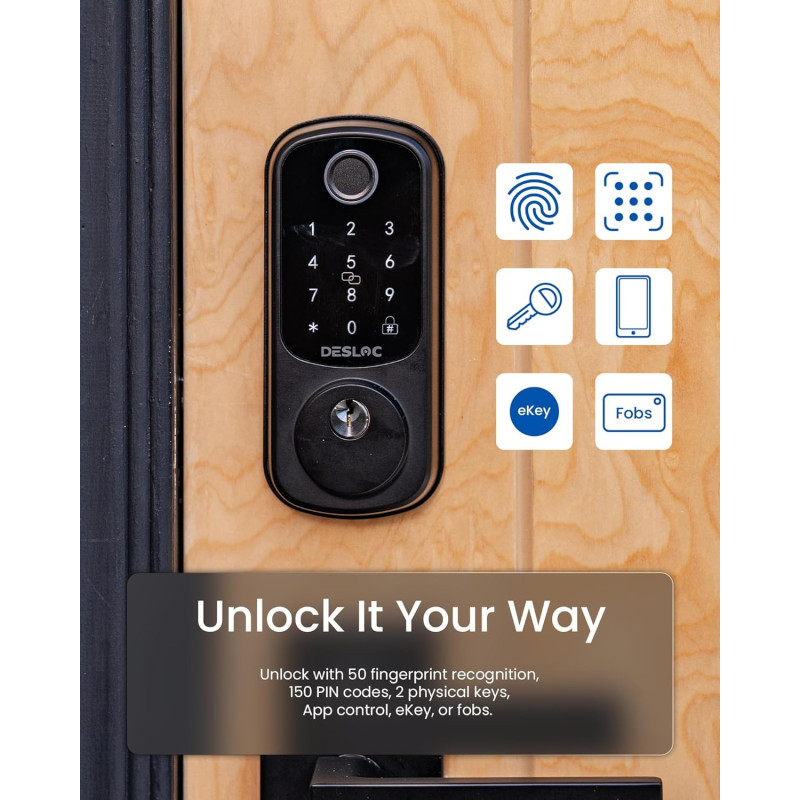 DESLOC B200 : Serrure Intelligente Fingerprint Sans Clé