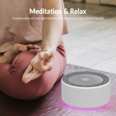 Kipcush Bol Tibétain Méditation - 7 Bols Chantants, Thérapie Sonore, Yoga, Méditation, Minuteur, Secteur