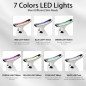 Lampe de thérapie LED 7 couleurs pour visage et cou, appareil de soin à domicile (blanc) Lampe de thérapie LED 7 couleurs pour visage et cou, appareil de soin à domicile (blanc)