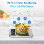 Balance de Cuisine Intelligente Etekcity, Calculateur Nutritionnel, Application Gratuite, Acier Inoxydable, 11lb Balance de Cuisine Intelligente Etekcity, Calculateur Nutritionnel, Application Gratuite, Acier Inoxydable, 11lb