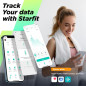 Balance Numérique RunSTAR pour Poids et Masse Grasse, Analyse Corps 13 Paramètres, Grand Écran, App Sync