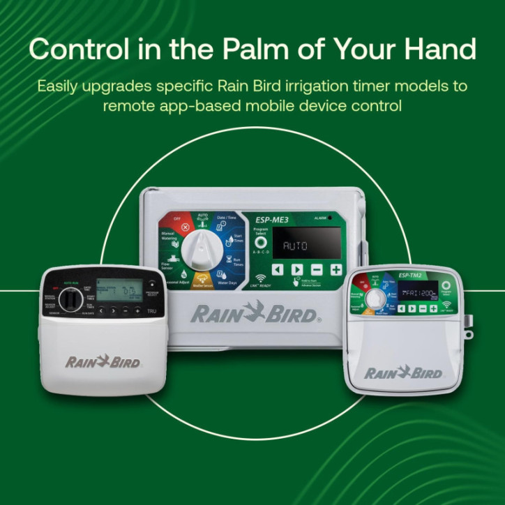 Module WiFi Intelligent Rain Bird LNK2 2e Génération Compatible avec Contrôleurs Irrigation Après 11/02/16 Module WiFi Intelligent Rain Bird LNK2 2e Génération Compatible avec Contrôleurs Irrigation Après 11/02/16