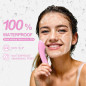 PRITECH Rechargeable Silicone Facial Cleansing Brush with Heat Massage & Vibrating Exfoliator, Waterproof Pink PRITECH Rechargeable Silicone Facial Cleansing Brush with Heat Massage & Vibrating Exfoliator, Waterproof Pink