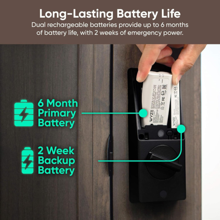 Wyze Palm Lock - Serrure Intelligente à Reconnaissance Veine de Paume, Sans Clé, Wi-Fi, Alexa & Google Wyze Palm Lock - Serrure Intelligente à Reconnaissance Veine de Paume, Sans Clé, Wi-Fi, Alexa & Google