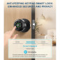 Fingerprint Smart Door Knob Lock with Keypad, Biometric & App Control, Auto Lock, Keyless - Matte Black Fingerprint Smart Door Knob Lock with Keypad, Biometric & App Control, Auto Lock, Keyless - Matte Black