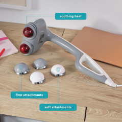 Homedics Massager Chauffant Dos & Corps avec Têtes Pivotantes