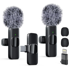 Microphone Sans Fil Professionnel Lavalier pour iPhone & iPad
