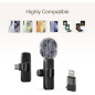 Microphone Lavalier Sans Fil Professionnel pour iPhone iPad - Enregistrement Vidéo, Podcast, YouTube, Réduction de Bruit Microphone Lavalier Sans Fil Professionnel pour iPhone iPad - Enregistrement Vidéo, Podcast, YouTube, Réduction de Bruit