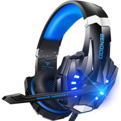 BENGOO G9000 Gaming Headset – 7.1 Surround, Noise Cancelling Mic & LED