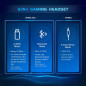 Casque Gaming Sans Fil Gtheos 2.4GHz Bluetooth 5.3, Micro Anti-Bruit, 40H Batterie, Blanc - PS5/PC/Nintendo Casque Gaming Sans Fil Gtheos 2.4GHz Bluetooth 5.3, Micro Anti-Bruit, 40H Batterie, Blanc - PS5/PC/Nintendo