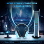 Casque Gaming Sans Fil Gtheos 2.4GHz Bluetooth 5.3, Micro Anti-Bruit, 40H Batterie, Blanc - PS5/PC/Nintendo Casque Gaming Sans Fil Gtheos 2.4GHz Bluetooth 5.3, Micro Anti-Bruit, 40H Batterie, Blanc - PS5/PC/Nintendo