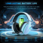 Gtheos 2.4GHz Wireless Gaming Headset for PS5/PS4/PC/Nintendo Switch, Noise Canceling Mic, 40+Hr Battery - White Gtheos 2.4GHz Wireless Gaming Headset for PS5/PS4/PC/Nintendo Switch, Noise Canceling Mic, 40+Hr Battery - White
