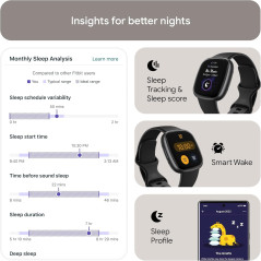 Fitbit Versa 4 : Montre Connectée Fitness avec GPS & Suivi Coeur