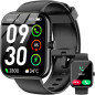 Smart Watch with Alexa, 1.83 HD Touchscreen, Bluetooth Calling, Fitness & Sleep Tracking, 120+ Sports, IP68, Heart Rate - Bl Smart Watch with Alexa, 1.83 HD Touchscreen, Bluetooth Calling, Fitness & Sleep Tracking, 120+ Sports, IP68, Heart Rate - Bl