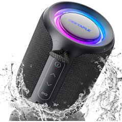 Bluetooth Speaker Wireless IP67 Waterproof Portable 15W Loud Stereo, 2500mAh Battery, TWS, BT5.3 (Black)
