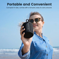 Bluetooth Wireless Speaker IP67 Waterproof 15W Stereo, 2500mAh Battery