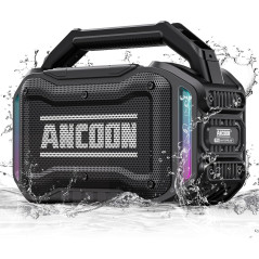 80W Bluetooth Wireless Speaker with Bass, 20H Playtime & IPX6 Waterproof