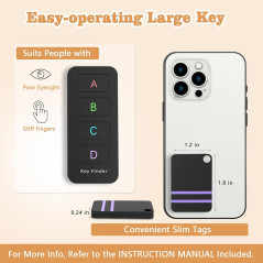 Pack 4 Localisateurs Clés Bluetooth 120ft - Trouvez Vos Objets