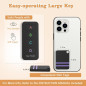 Remote Control Finder Pack of 4 - Key & Phone Tracker Tags with 120Ft Range, 80dB Beeper for Lost Items