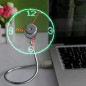 Ventilateur Horloge LED USB avec Affichage Temps Réel – Idée Cadeau Homme Noël & Fête des Pères