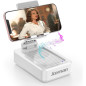 JTEMAN Portable Bluetooth Speaker Phone Stand - Wireless Desk Holder, Ideal Gift for Men & Women, White JTEMAN Portable Bluetooth Speaker Phone Stand - Wireless Desk Holder, Ideal Gift for Men & Women, White