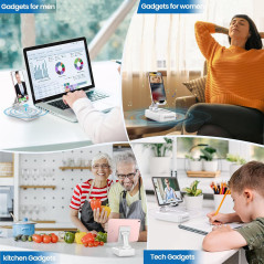 JTEMAN Portable Bluetooth Phone Stand Speaker - Perfect Gift for Men & Women