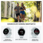 Garmin Forerunner 570 42mm Montre GPS Triathlon AMOLED Bleu Aluminium avec Bracelet Whitestone/Cloud Blue Garmin Forerunner 570 42mm Montre GPS Triathlon AMOLED Bleu Aluminium avec Bracelet Whitestone/Cloud Blue