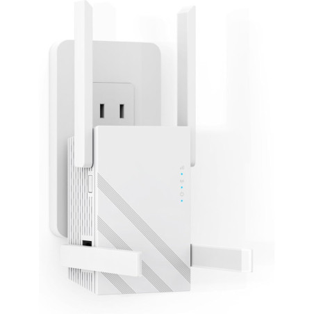 2025 Répéteur WiFi 1.2Gbps Dual Band 5GHz/2.4GHz, Jusqu'à 12880 pi², Port Ethernet, 100+ appareils connectés