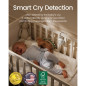 2025 Mom's Choice Award Portable Sound Machine with AI Cry Detection, 18 Sounds, Bluetooth, Nursery Light, Gray 2025 Mom's Choice Award Portable Sound Machine with AI Cry Detection, 18 Sounds, Bluetooth, Nursery Light, Gray