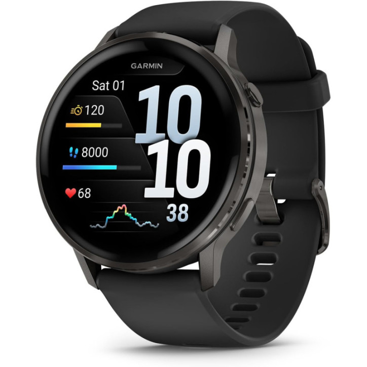 Garmin Venu 4 45mm Montre Connectée GPS Santé & Fitness Écran Coloré Lampe Intégrée 12 Jours Autonomie Garmin Venu 4 45mm Montre Connectée GPS Santé & Fitness Écran Coloré Lampe Intégrée 12 Jours Autonomie