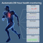 Bracelet Intelligent Santé, Tracker Fitness SpO2, Rythme Cardiaque, Pression, Sommeil, IP68, 120 Modes Sport Bracelet Intelligent Santé, Tracker Fitness SpO2, Rythme Cardiaque, Pression, Sommeil, IP68, 120 Modes Sport