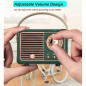 Dosmix Retro Mini Bluetooth Speaker, Vintage Style Wireless Speaker for Home, Office & Outdoor (Green) Dosmix Retro Mini Bluetooth Speaker, Vintage Style Wireless Speaker for Home, Office & Outdoor (Green)