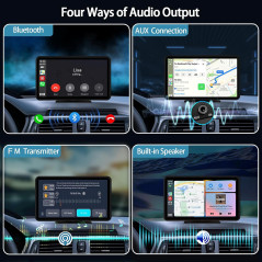 Écran Carplay Sans Fil 7 HD Portable pour Voiture