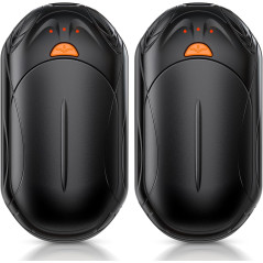 AI Hand Warmers 2-Pack Rechargeable with Smart Chips, 20H Safe Heat, Portable Pocket Heater for Outdoor Activities