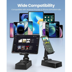 Support Téléphone Bluetooth Haut-Parleur HD Cadeau Homme Femme