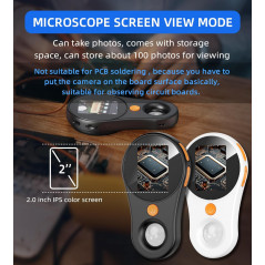 T TAKMLY USB Digital Microscope 500x Magnification with Light & Screen