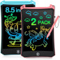 Cimetech Tablette Écriture LCD 8.5 2 pcs, Jouet Dessin Enfants 3-8 ans, Cadeau Noël Anniversaire