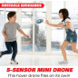 Force1 Scoot Hand-Operated Mini Drone with Motion Sensor, LED, Rechargeable UFO Toy for Kids & Adults (Blue) Force1 Scoot Hand-Operated Mini Drone with Motion Sensor, LED, Rechargeable UFO Toy for Kids & Adults (Blue)