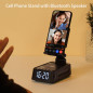 Support Téléphone avec Haut-Parleur Bluetooth et Horloge - Cadeau Idéal pour Homme et Femme Support Téléphone avec Haut-Parleur Bluetooth et Horloge - Cadeau Idéal pour Homme et Femme