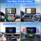 Ecran Portable 7 HD Tactile sans Fil avec Apple CarPlay, Android Auto, Bluetooth 5.2 et Caméra de Recul Ecran Portable 7 HD Tactile sans Fil avec Apple CarPlay, Android Auto, Bluetooth 5.2 et Caméra de Recul