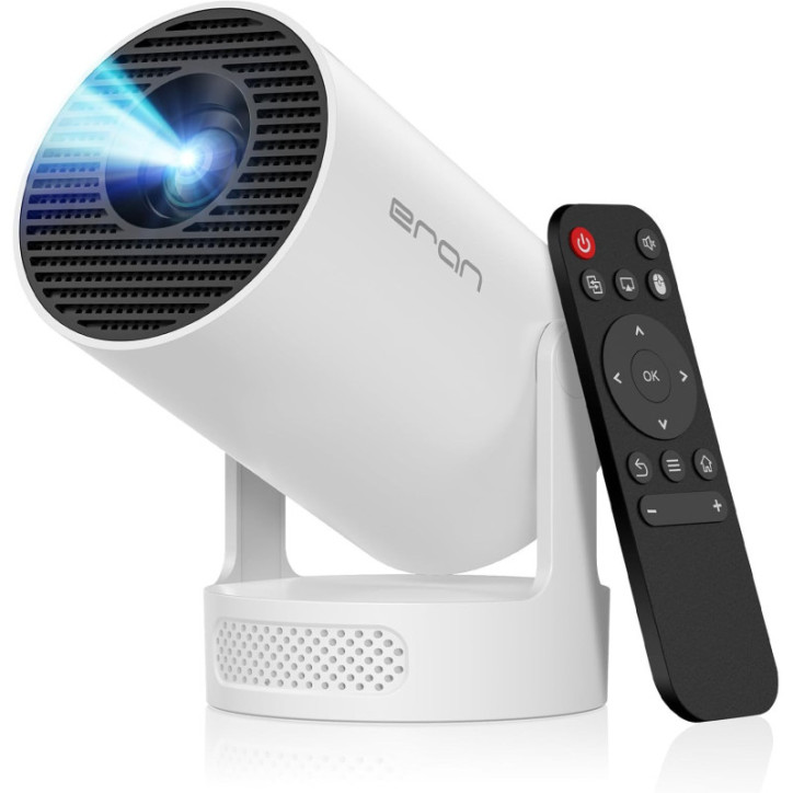 Mini Portable 4K Projector HY300 ULTRA with Bluetooth 5.4, WIFI6, 5W Speaker, 160 ANSI, Android 11, 210° Rotation