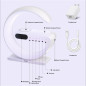 RYND 2025 5-in-1 Magnetic Speaker Alarm Clock with Wireless Charger & Adjustable Night Light, White RYND 2025 5-in-1 Magnetic Speaker Alarm Clock with Wireless Charger & Adjustable Night Light, White