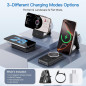 Station de Charge Sans Fil Rapide 3-en-1 Magnétique 2025 pour iPhone 12-17, Apple Watch & AirPods Station de Charge Sans Fil Rapide 3-en-1 Magnétique 2025 pour iPhone 12-17, Apple Watch & AirPods