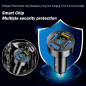 Chargeur Voiture USB 66W Rapide avec Voltmètre LED Compatible iPhone 14/13/12/11/S22/S21/S10/S9 Chargeur Voiture USB 66W Rapide avec Voltmètre LED Compatible iPhone 14/13/12/11/S22/S21/S10/S9