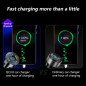 66W Fast USB Car Charger with Voltmeter LED Display Compatible with iPhone 14/13/12/11 Pro & Samsung S Series