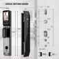 Smart WiFi Door Lock with 3D Face Recognition, Fingerprint, Video Doorbell & Keyless Entry Options Smart WiFi Door Lock with 3D Face Recognition, Fingerprint, Video Doorbell & Keyless Entry Options