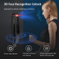 3D Face Recognition Smart Lock with Camera, Keypad & Fingerprint, Waterproof Mortise Door Lock with HD Video Doorbell 3D Face Recognition Smart Lock with Camera, Keypad & Fingerprint, Waterproof Mortise Door Lock with HD Video Doorbell