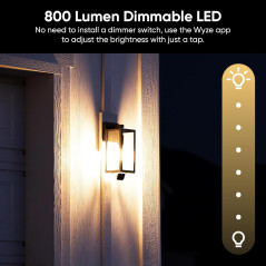 WYZE Bulb Cam 2K HD Outdoor Security Camera with Color Night Vision