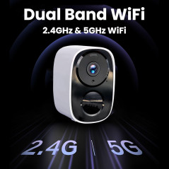 2025 Upgraded 2K Wireless Outdoor Security Camera, AI Motion, 2-Way Talk, Spotlight, 6-Month Battery, Cloud & SD Storage